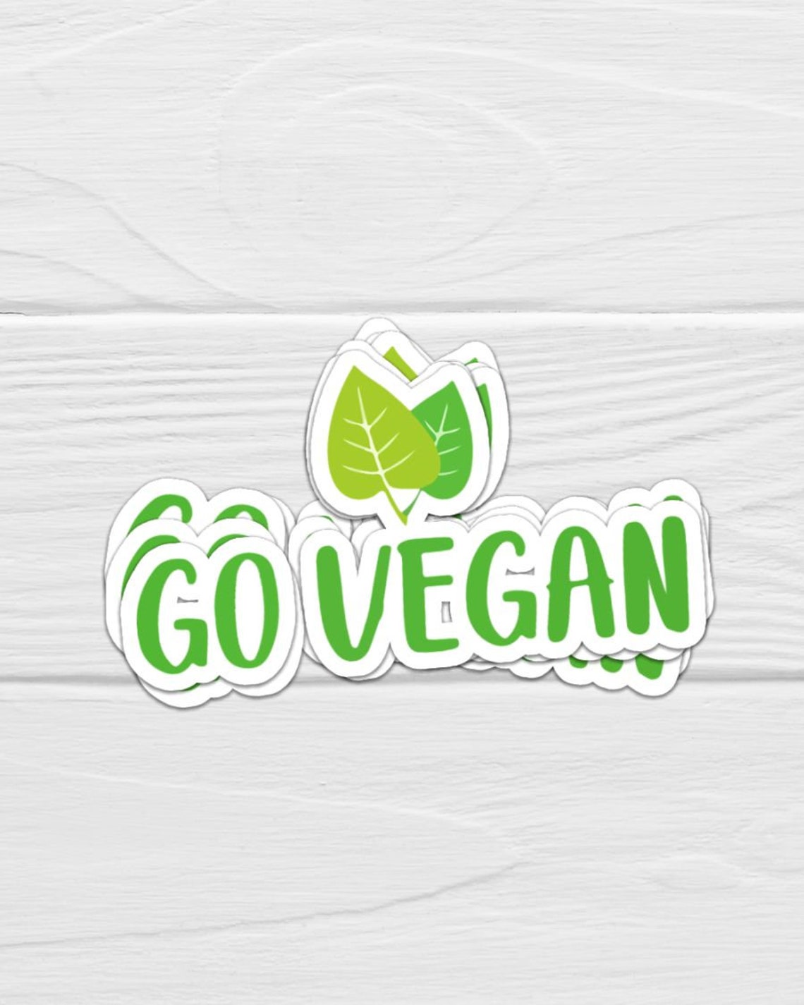 Vegan Go Vegan Sticker Labels Bottle Stickers Funny Sticker Etsy