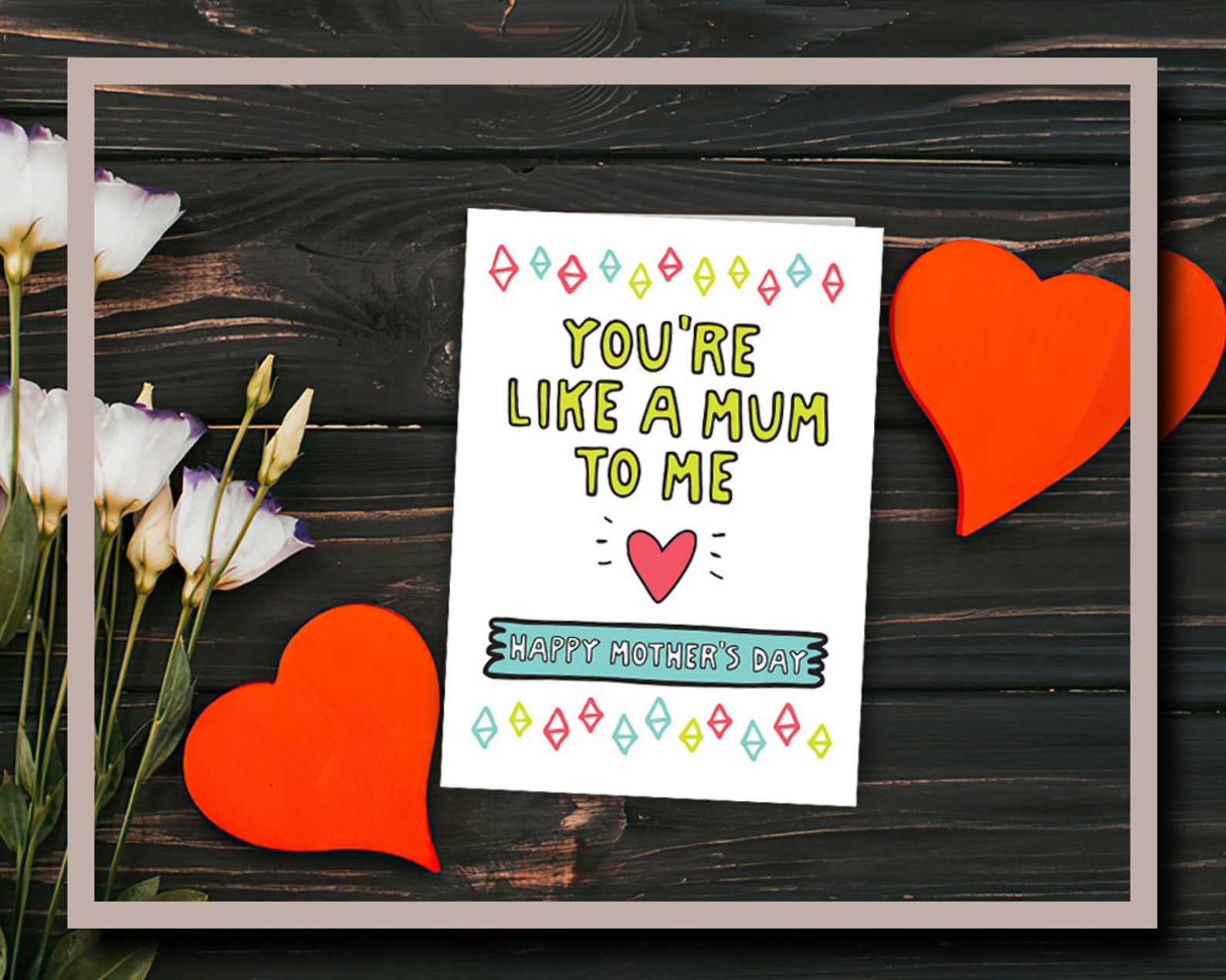 You're Like A Mum To Me Mothers Day Happy Mother's Etsy