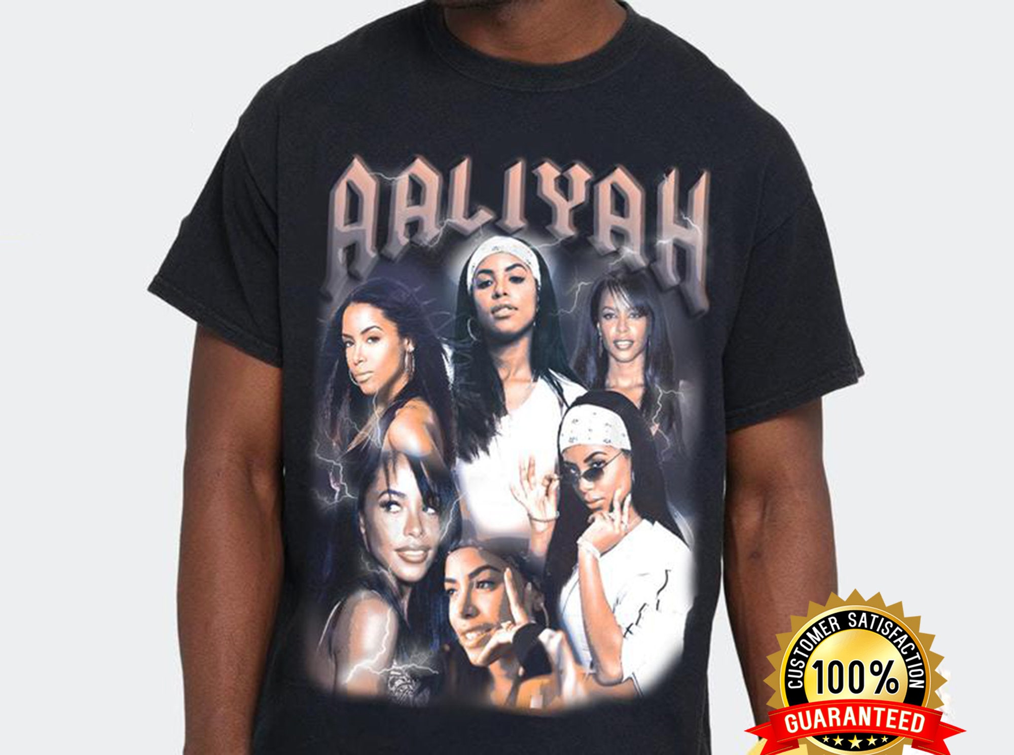 aaliyah t shirt white