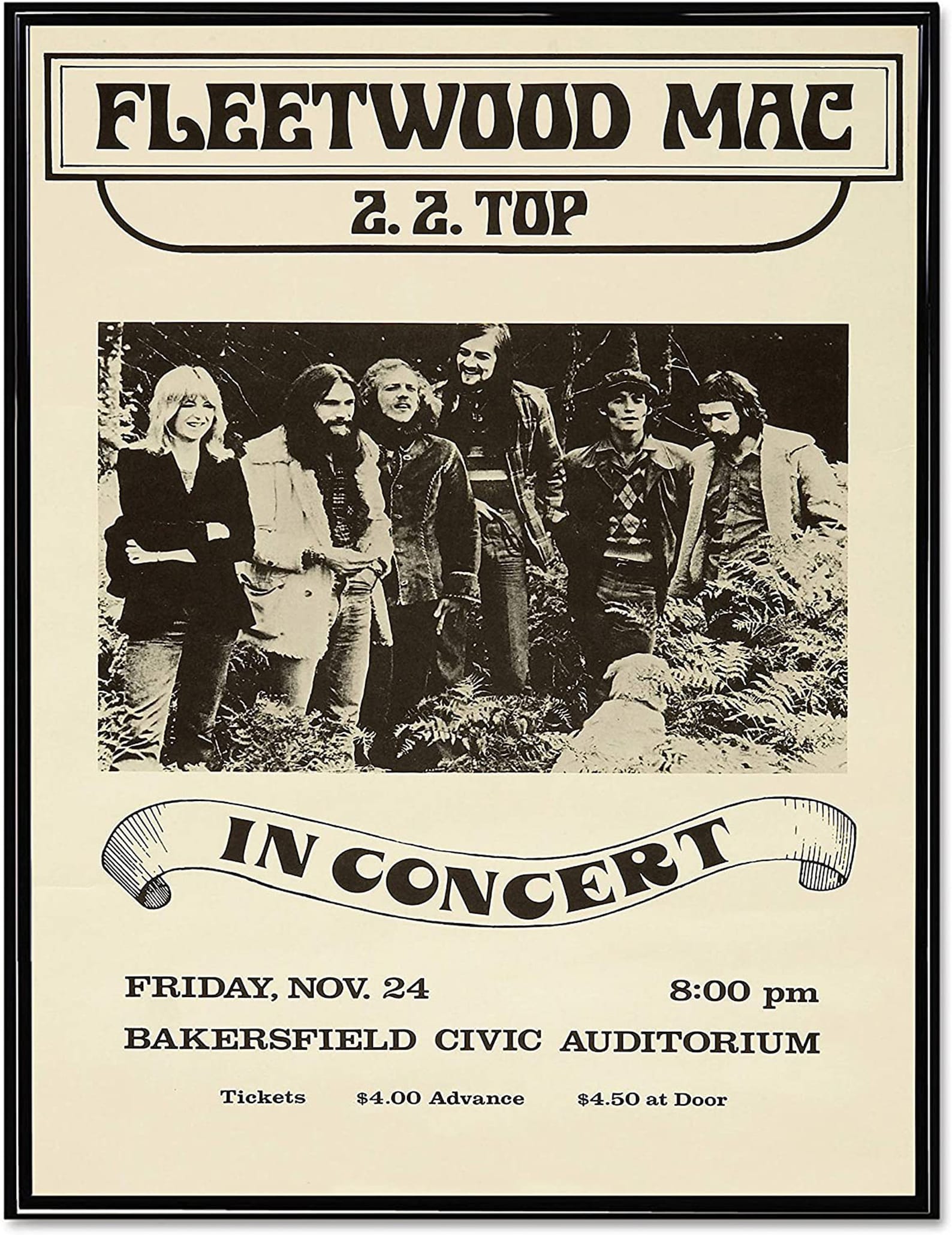 fleetwood-mac-poster-print-unframe-fleetwood-mac-in-concert-etsy