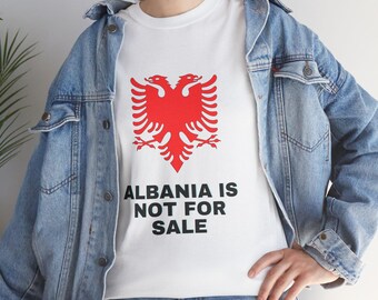 Albanian Double-Headed Eagle Albania Is Not For Sale Tee, Pelican Revolution