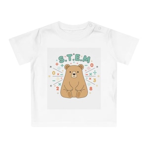 Bear STEM T-Shirt | Organic Cotton Toddler Science Math Tee