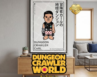 Dungeon Crawler Carl Poster | BAPE-Inspired Minimalist Japanese Design