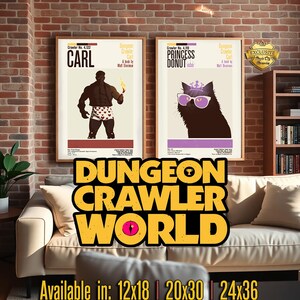 Dungeon Crawler Carl Steckbrief Poster |  Dungeon Crawler Carl | EXKLUSIV FÜR MCM