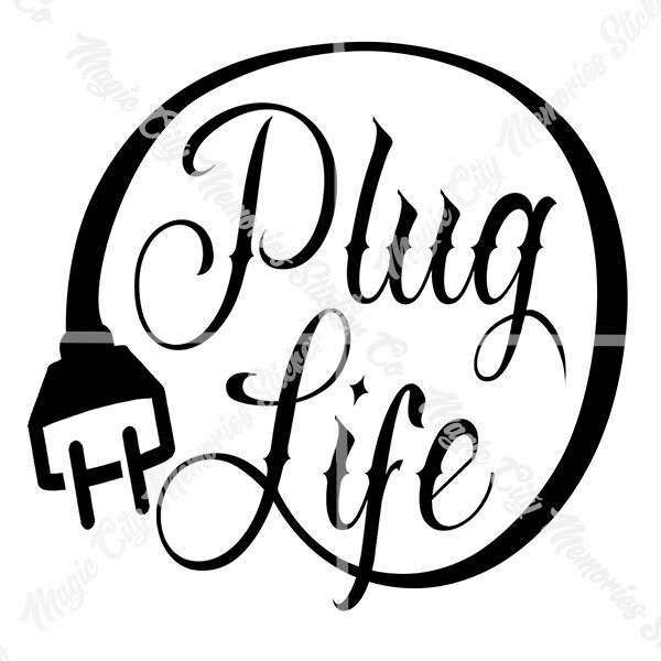 Plug Life EV Sticker Etsy