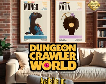 Dungeon Crawler Carl Poster | Mongo and Katia Profile Art