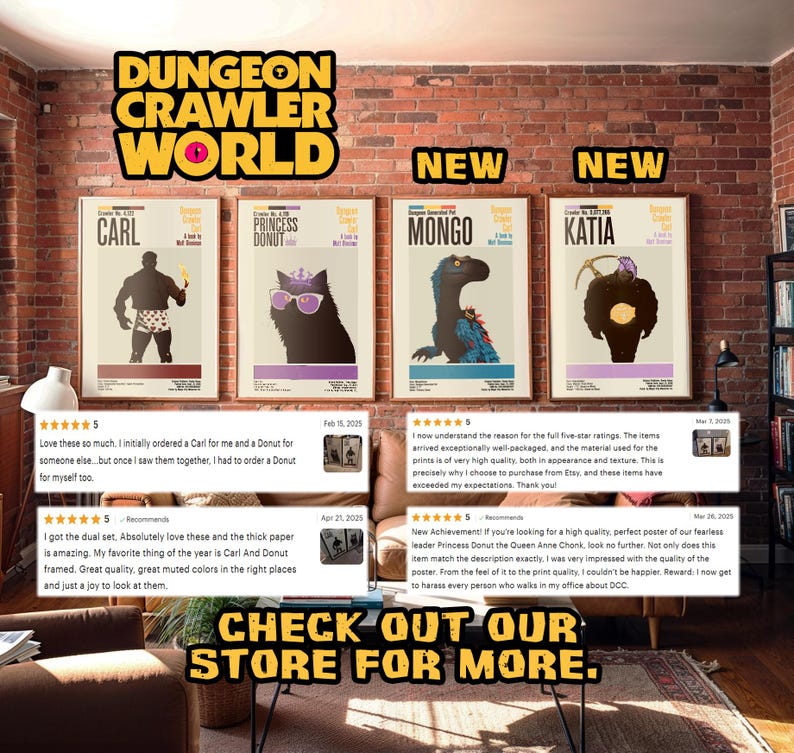 Dungeon Crawler Carl Profile Poster | MCM Exclusive image 2