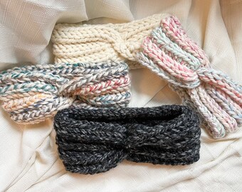 Handmade Crochet Ear Warmers - Toasty Winter Accessory - Wool