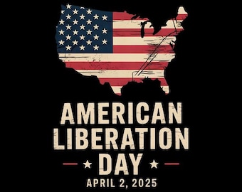Producttitel: American Liberation Day 2025 Sublimatie PNG – Ontwerp patriottische vlag van de VS
