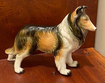 Vintage Shetland Sheep Dog, Sheltie figurine, FREE SHIPPING!!