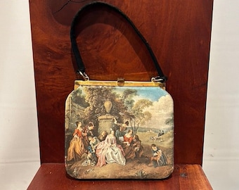 Vintage Tano of Madrid Victorian Silk Evening Purse, 1940s, FREE