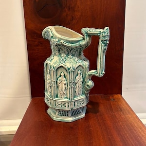 Vintage Neoclassical Apostle Ceramic Pitcher, FREE SHIPPING!!