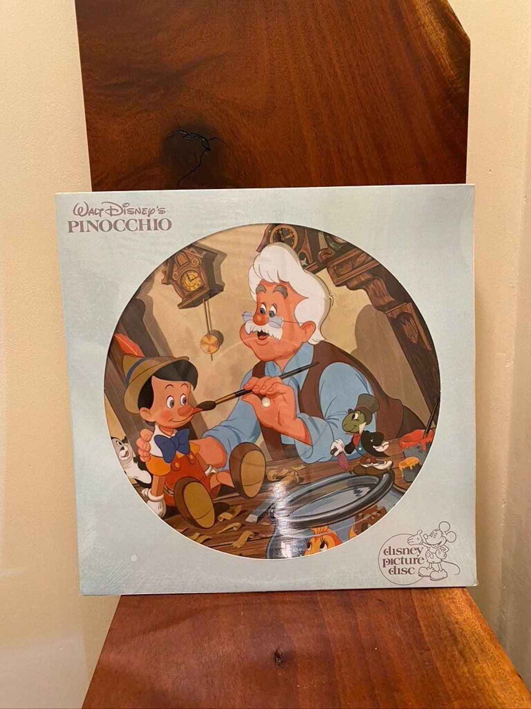 ディズニー　ピノキオ ピクチャーディスク LP Vintage 1980 Pinocchio Soundtrack Disney Picture Disk Vinyl Record