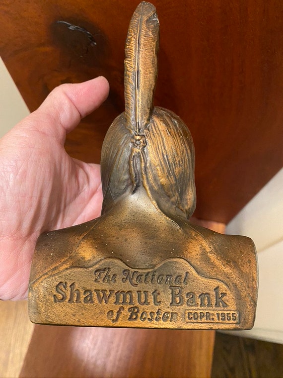 Mid-century 1955 National Shawmut Bank, Native American, FREE