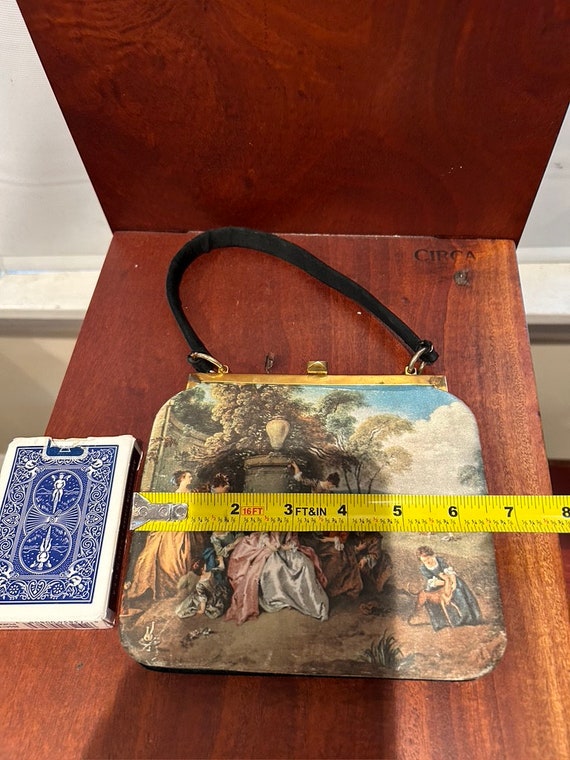 Vintage Tano of Madrid Victorian Silk Evening Purse, 1940s, FREE