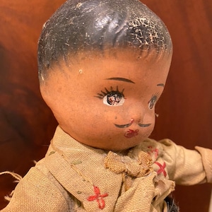 Vintage Mexican Composite Doll Souvenir of Mexico, FREE SHIPPING!!