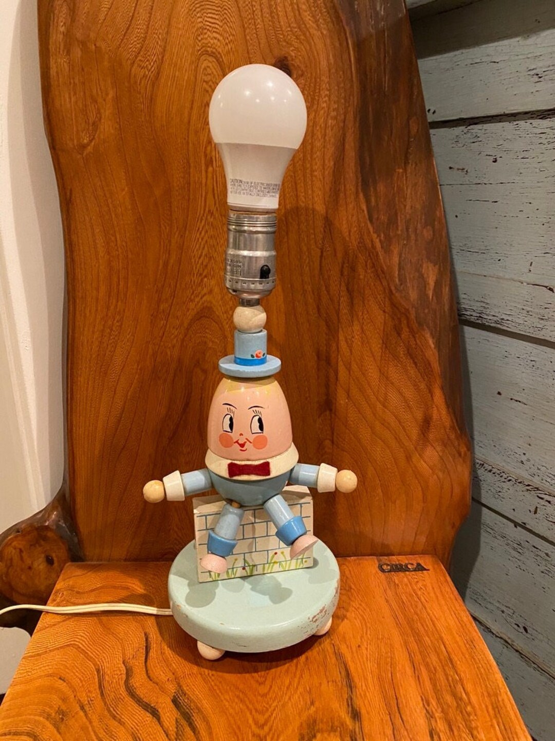 Mid-century Humpty Dumpty Nursery Lamp, FREE SHIPPING!! - Etsy
