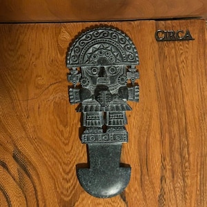 Vintage Inca Warrior Stone Carving, Authentic Peruvian Handcrafted Sculpture, FREE SHIPPING!!