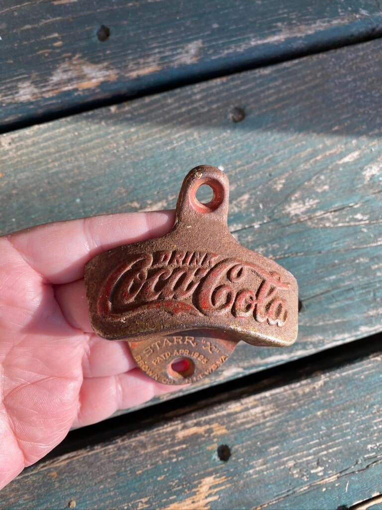 Antique Original 1925 Coca Cola STARR Bottle Opener, FREE SHIPPING