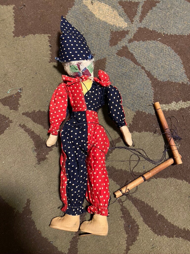 Antique Doll Puppet FREE SHIPPING Etsy