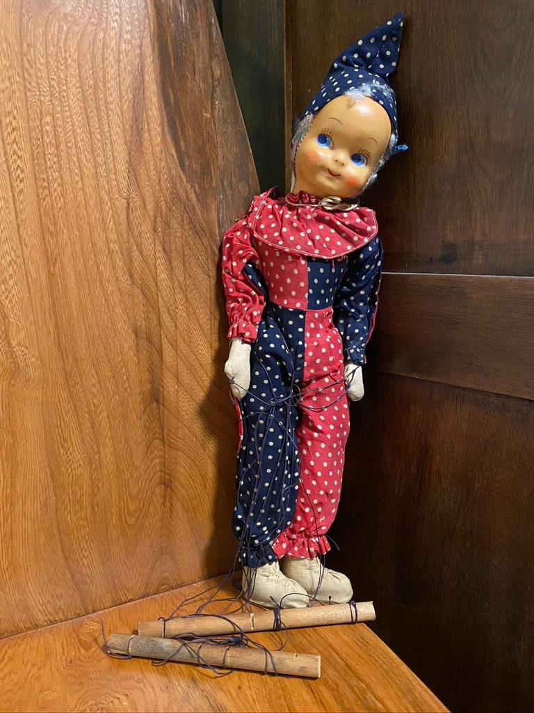 Antique Doll Puppet FREE SHIPPING Etsy
