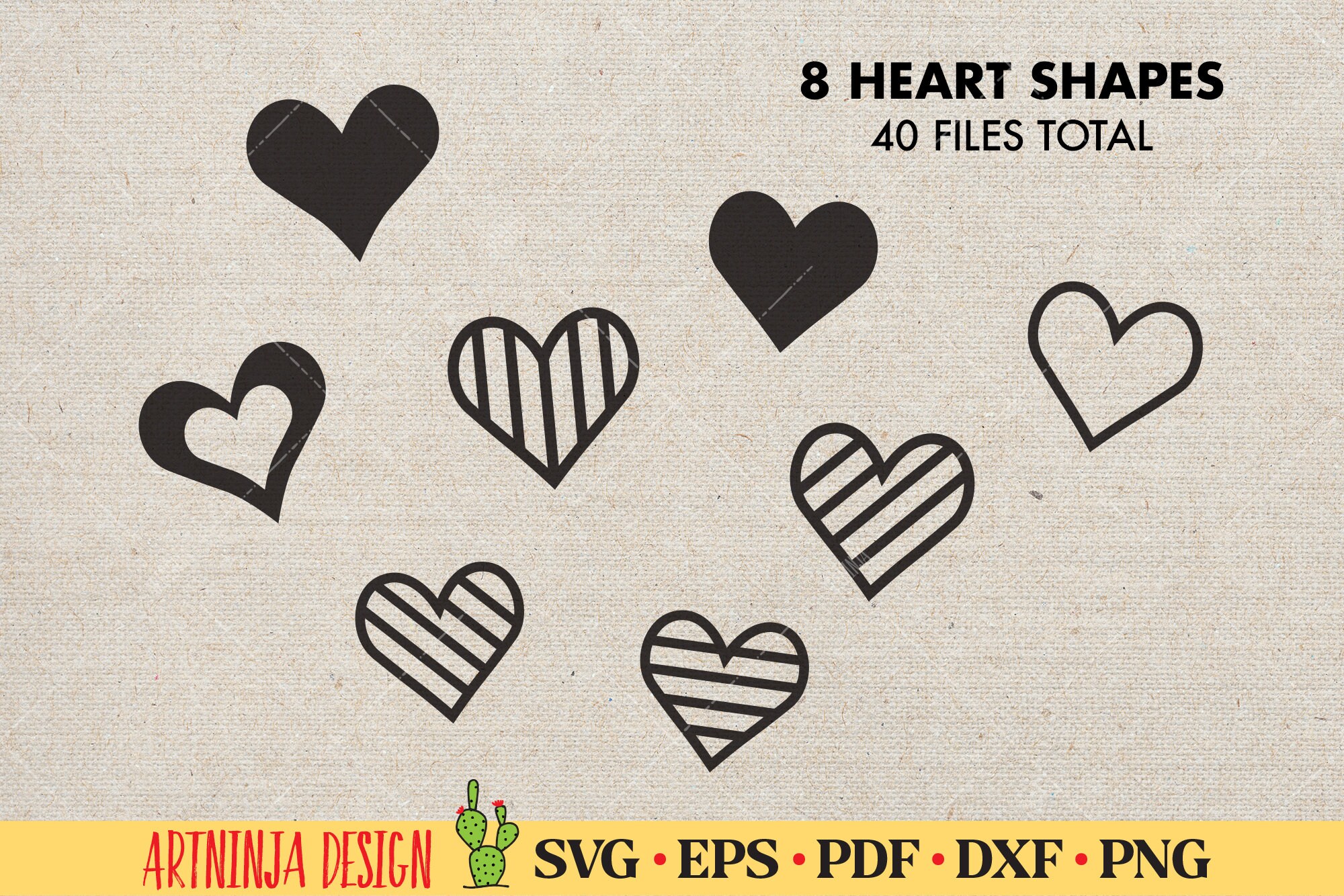 Heart Bundle SVG Cut Files - Etsy