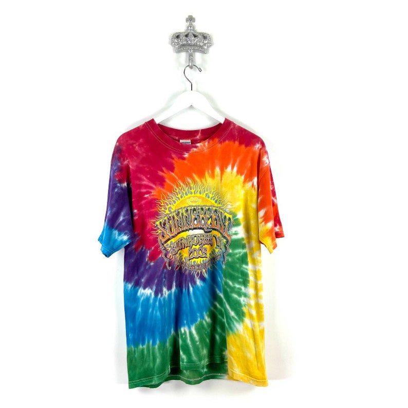 VINTAGE SUMMERFEST MILWAUKEE Tie Dye Tshirt Tie Dye 80s Retro Usa Red