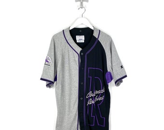 VINTAGE STARTER X COLORADO Rockies Baseball Jersey | Mlb Purple Xl Tapia Story | Free Shipping