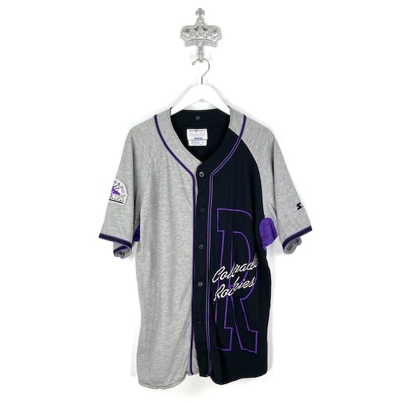 VINTAGE STARTER X COLORADO Rockies Baseball Jersey Mlb 