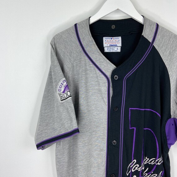 VINTAGE STARTER X COLORADO Rockies Baseball Jersey Mlb 