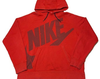 VINTAGE NIKE SPELLOUT Hoodie | Vtg Rare Retro 90s 1990s Travis Embroidered Swoosh | Free Shipping