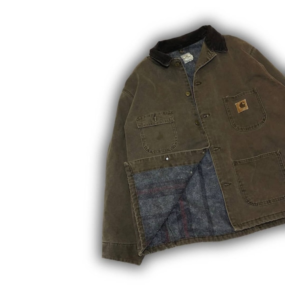 VINTAGE CARHARTT Blanket-Lined CHORE Coat