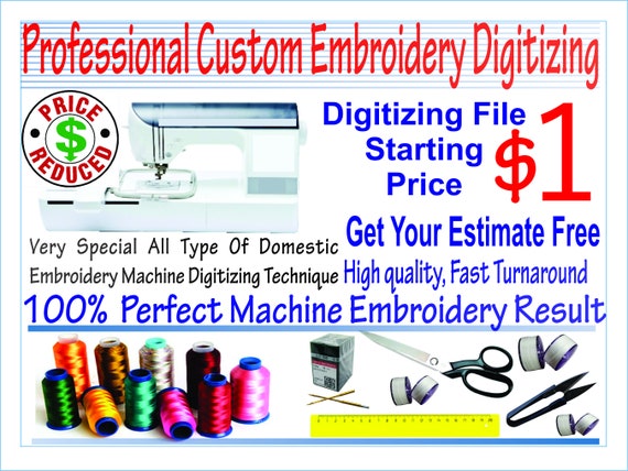 Custom embroidery digitizing service personalized embroidery  etsy Custom embroidery digitizing service personalized embroidery  etsy