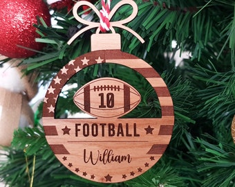 Football ornament, Football ornament, Football match, Christmas tree decors, Golf gift, Christmas gift, Laser cut ornament