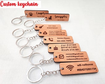 Personalized Keychain, Reminder keychains, Custom logo, Custom key, Business gifts, Birthday gift, Cute and Tiny gifts