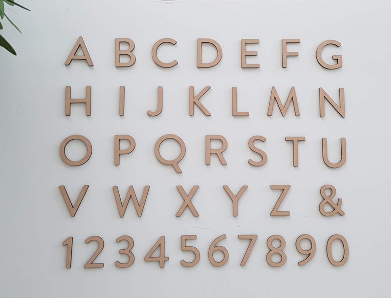 Wood Letters Unfinished Wood Letters Laser Cut Letters Wood Etsy