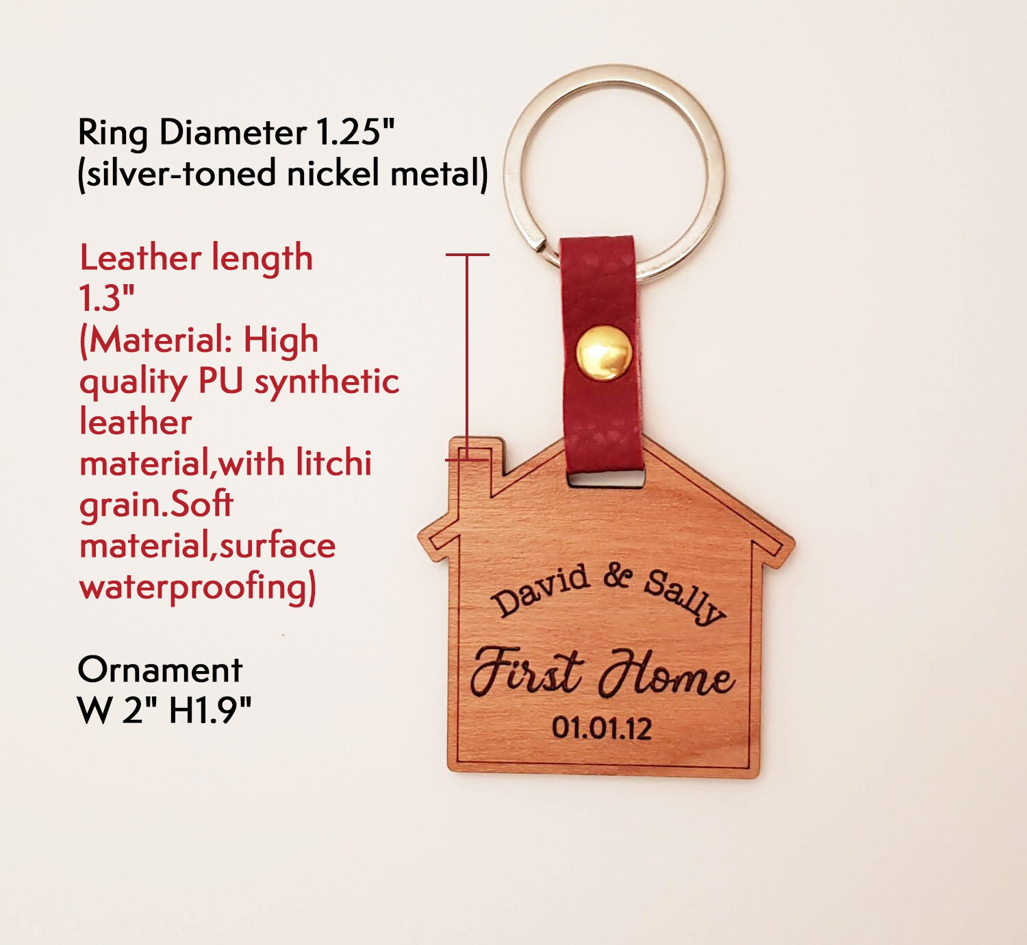 Personalized New Home Key Chain Home keychain Our Etsy