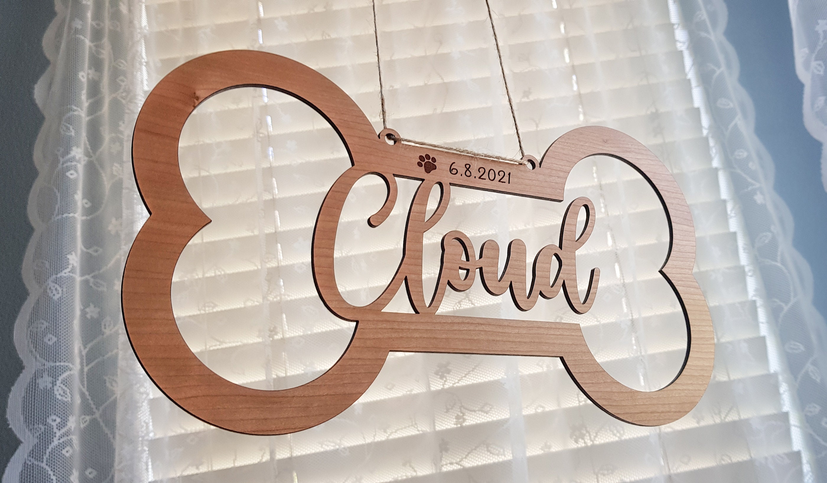 Dog name sign Dog name plate Dog name plaque Dog house Etsy
