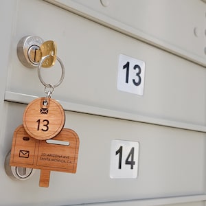 Personalized Mailbox Key Chain, new home gift, Mailbox keychain, Mail key, Home Keychain, Personalized Key Chain, Closing Gift