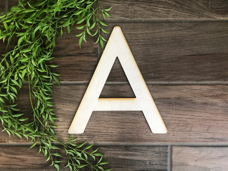 Wood Letters Unfinished Wood Letters Laser Cut Letters Wood Etsy