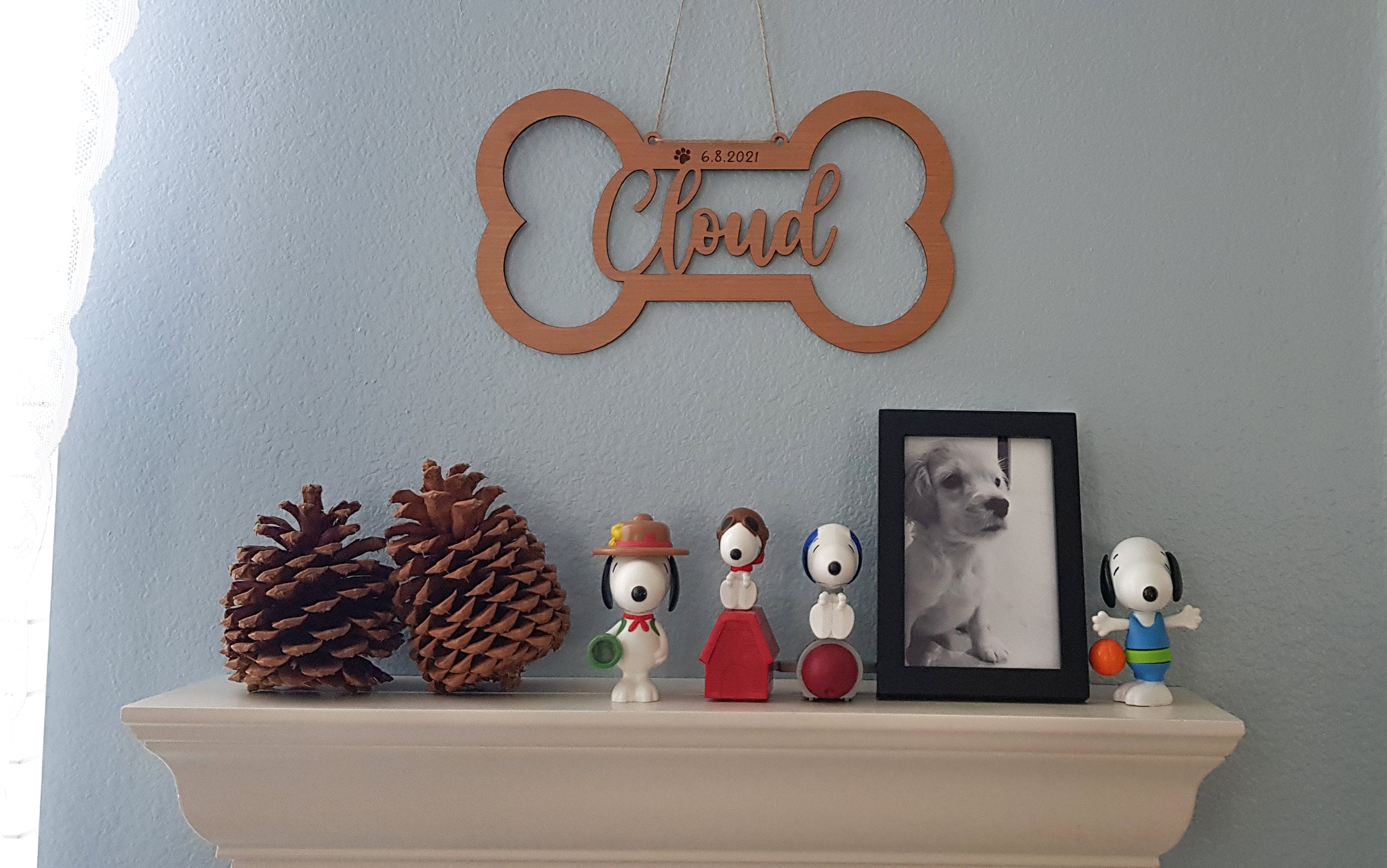 Dog name sign Dog name plate Dog name plaque Dog house Etsy