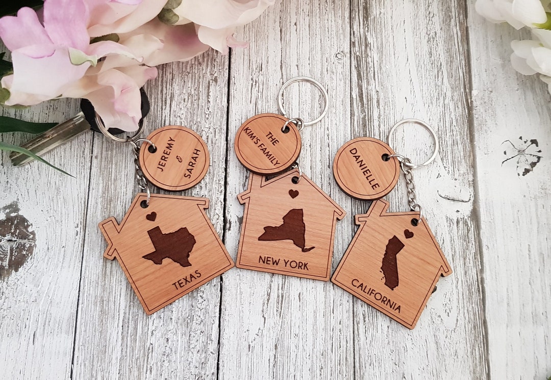 Personalized States Home Key, Home Sweet Home, New Home Keychain ...