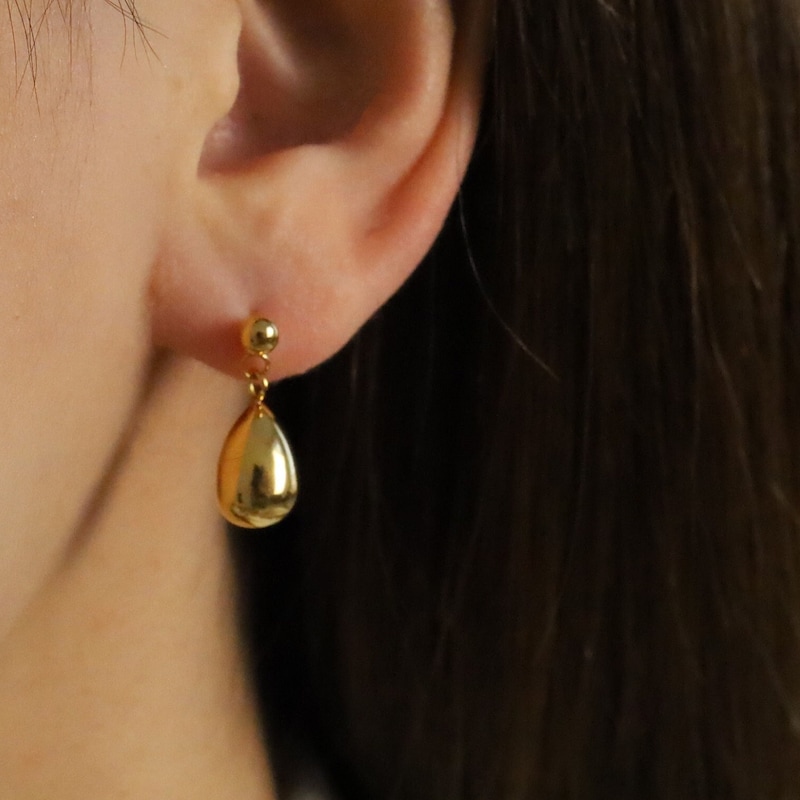 Gold Teardrop Earring
