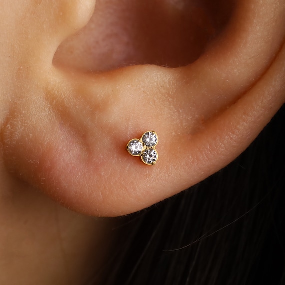 Threadless Push Pin Flat Back Labret 16G/18G/20G … - image 5