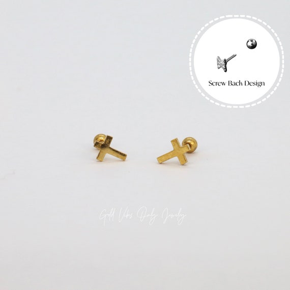 18G Screw back Back Solid 925 Silver Stud  • Trag… - image 2