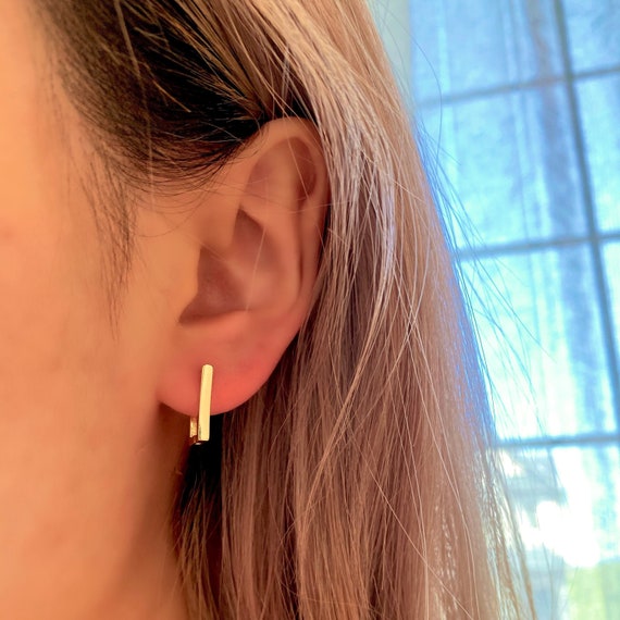 Gold 18k Open Hoop Earrings Hypoallergenic Titanium Fill 18k Gold