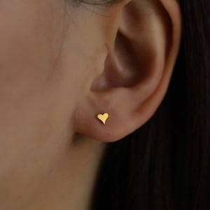 20G Screw Back Stud Earring Solid 925 Silver Stud  • Tragus Conch Helix Conch Lobe Flat Back•  Hypoallergenic •  Stud Earring
