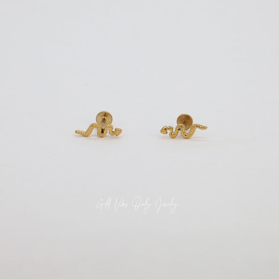 18G Flat Back Solid 925 Silver Stud Set• Tragus C… - image 5