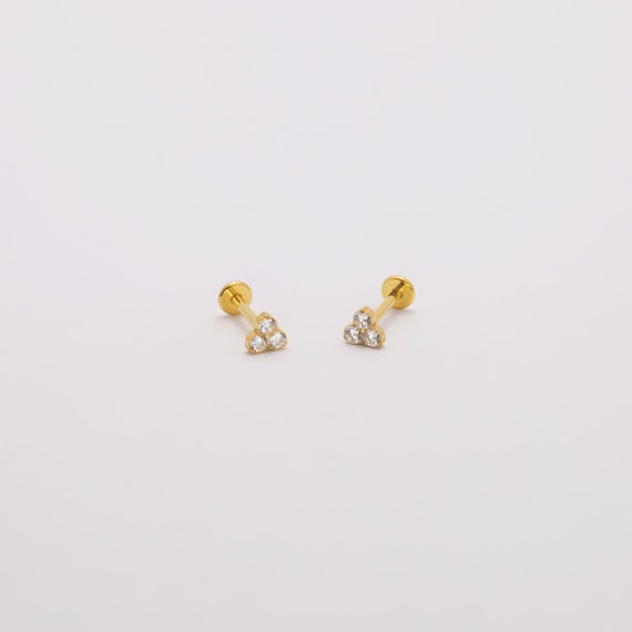 Threadless Push Pin Flat Back Labret 16G/18G/20G … - image 9