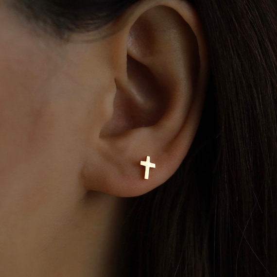 18G Screw back Back Solid 925 Silver Stud  • Trag… - image 1